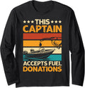 Retro Boat Lover Gasoline Boat Motorboat Long Sleeve