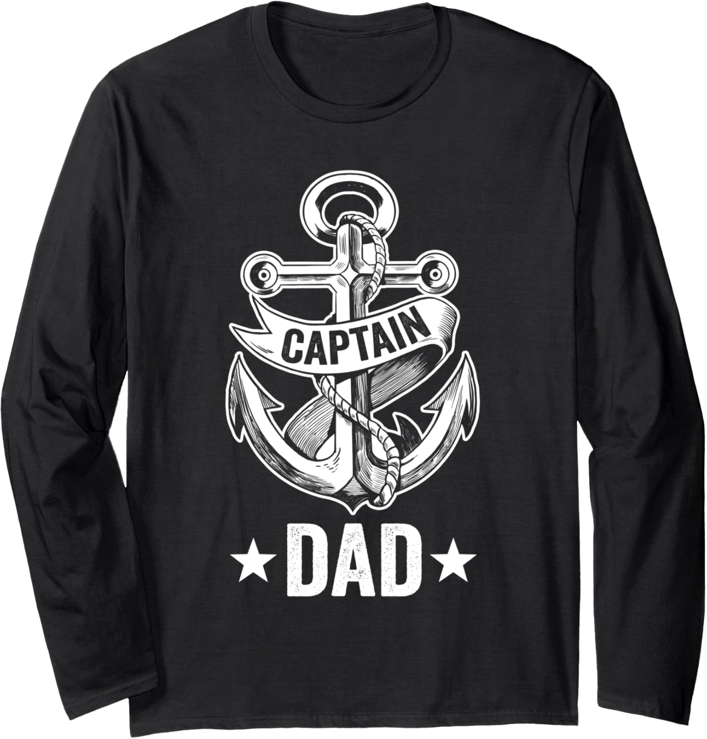 Fishing Boating Dad Father Boat Captain Long Sleeve