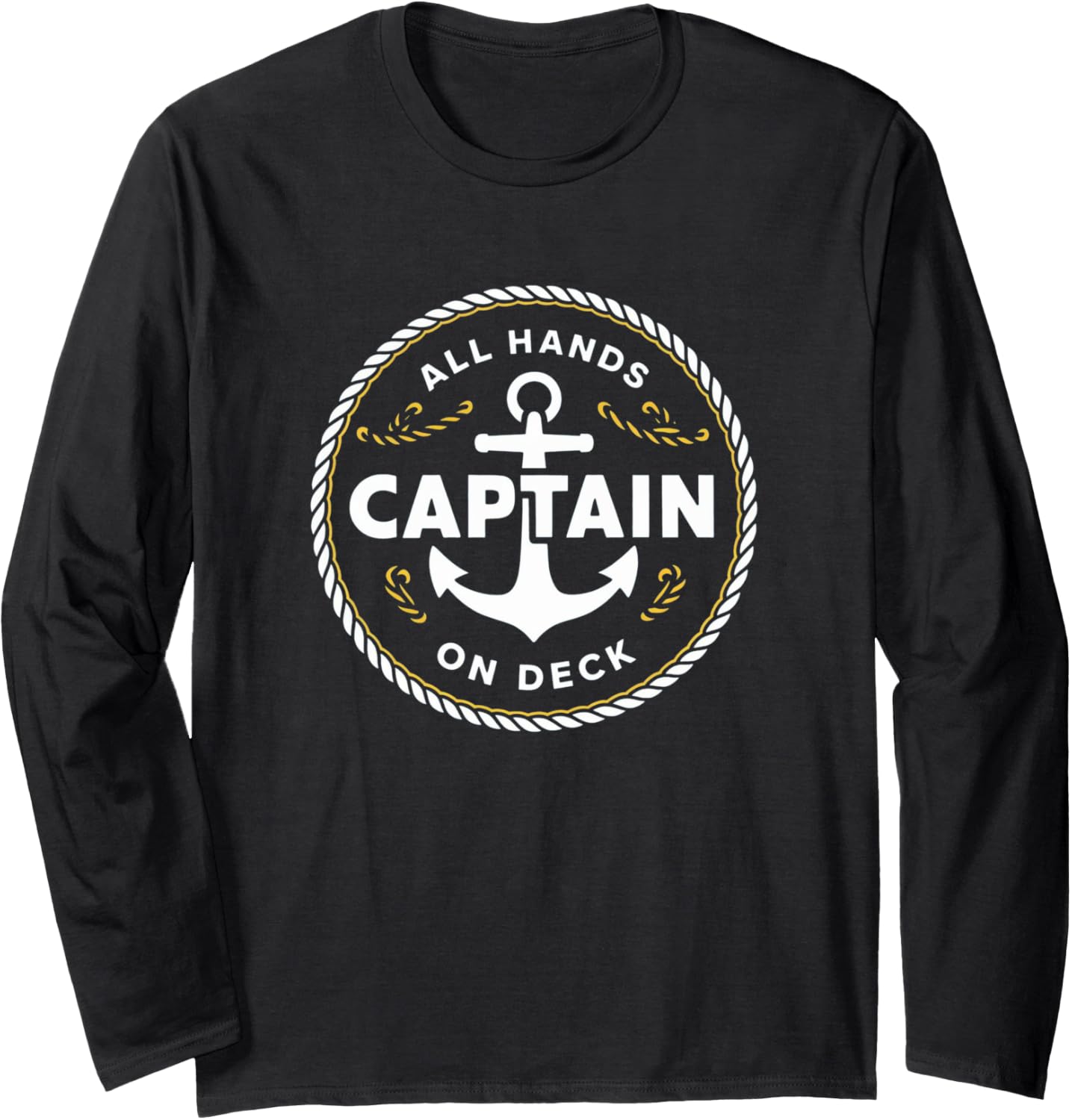Boat Captain Boating Yachting Boat Crew Long Sleeve