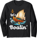 Vintage Let S Boatin Funny Boat Captain Boating