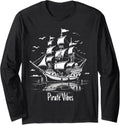 Pirate Vibes Women Kids Nautical Boat Captain Long
