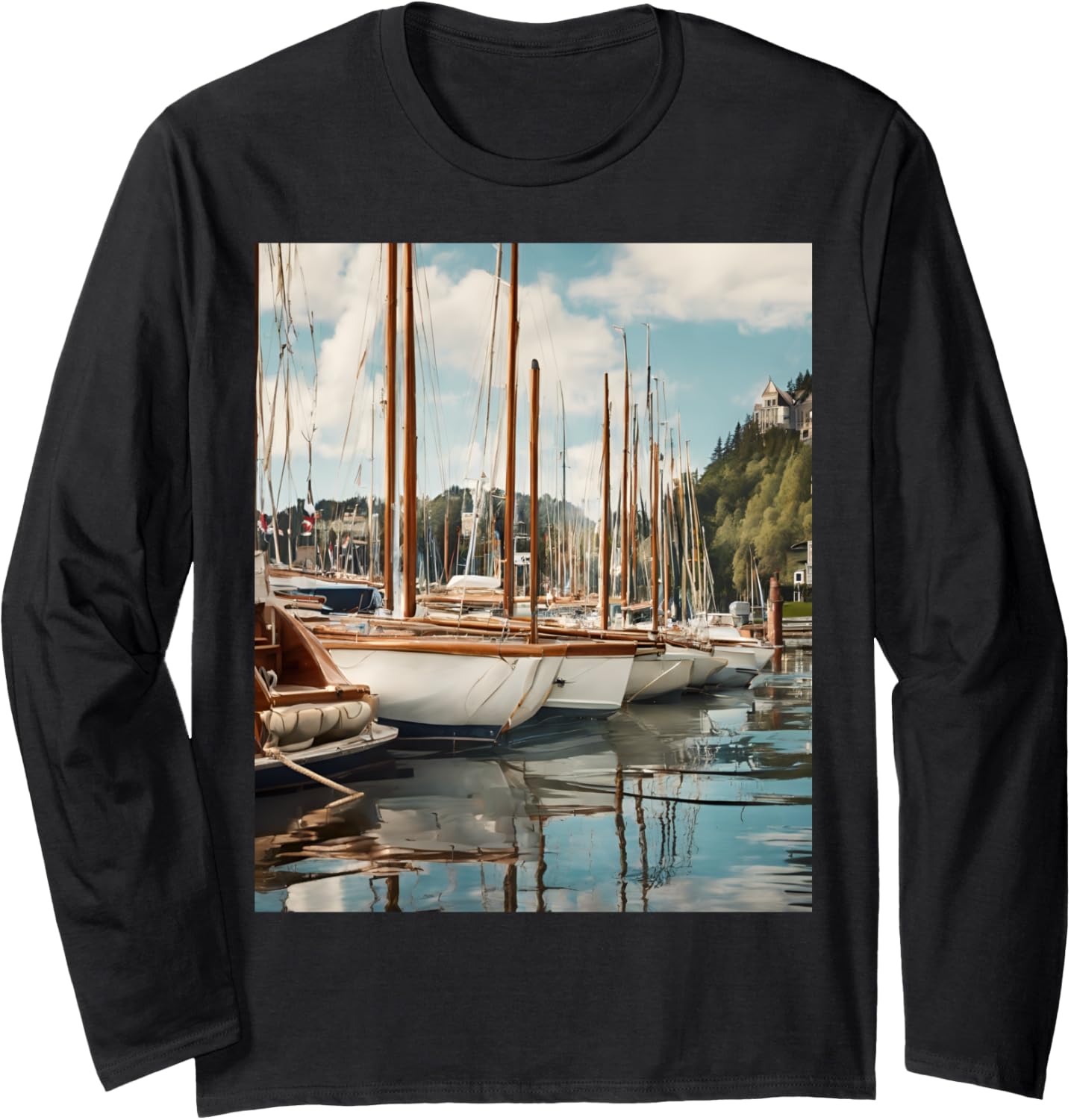 Yacht Club Wooden Boats Long Sleeve