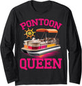 Funny Pontoon Queen Girls Women Summer Pontooning Boat