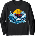 Sailing Boat In Wave Sea Boating Captain Lovers