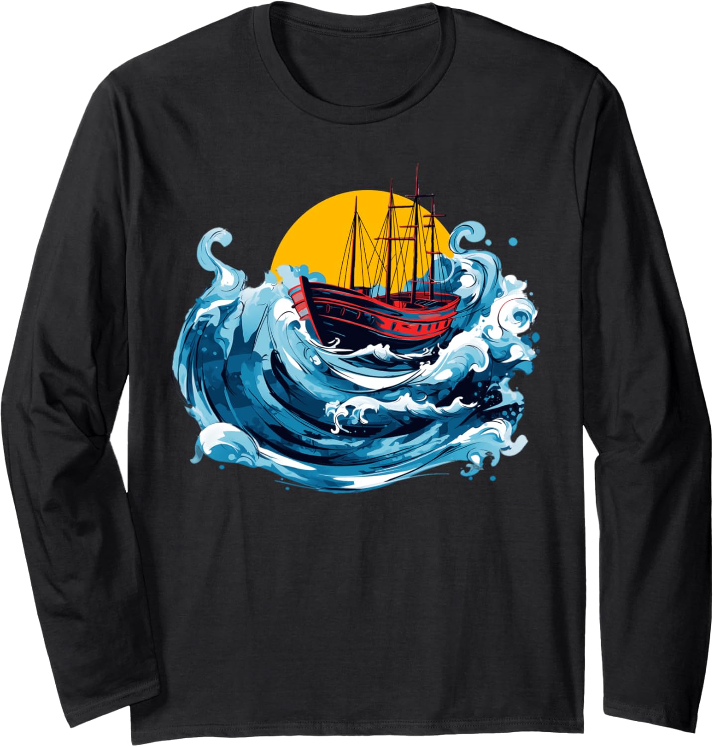 Sailing Boat In Wave Sea Boating Captain Lovers