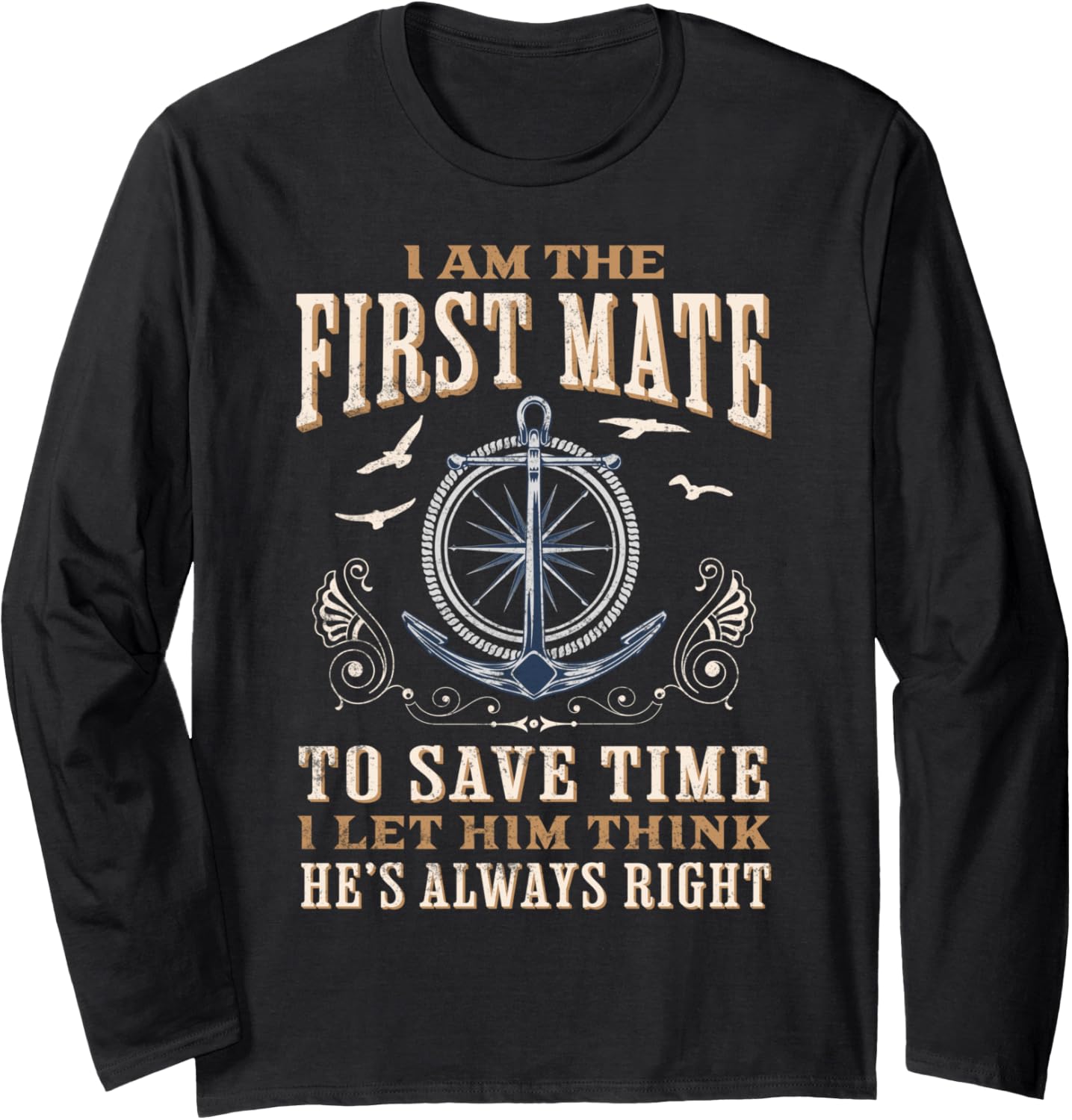 First Mate Captain Men Women Pontoon Boat Captain