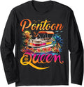Pontoon Queen Design Funny Pontoon Boat Lover Girls