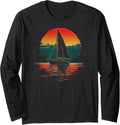 Vintage Sailing Cool Retro Boating Nautical Sailboat 12