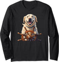 Funny Dog On Boat Market Long Sleeve