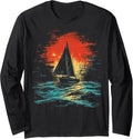 Vintage Sailing Cool Retro Boating Nautical Sailboat 11