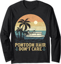 Pontoon Hair Don Care Vintage Pontoon Boat Captain