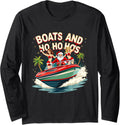 Funny Santa Christmas Boats Ho Hos Long