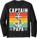 Captain Papa Vintage Pontoon Boat Anchor Lake Boating