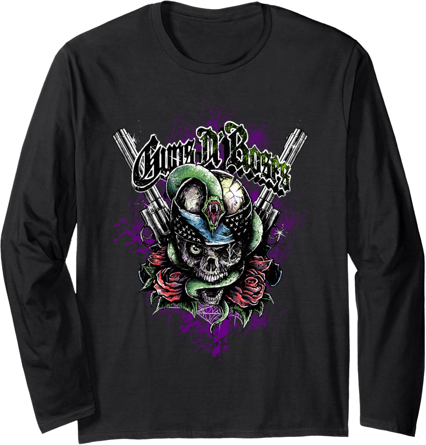 Guns N Roses Skull Snake Long Sleeve