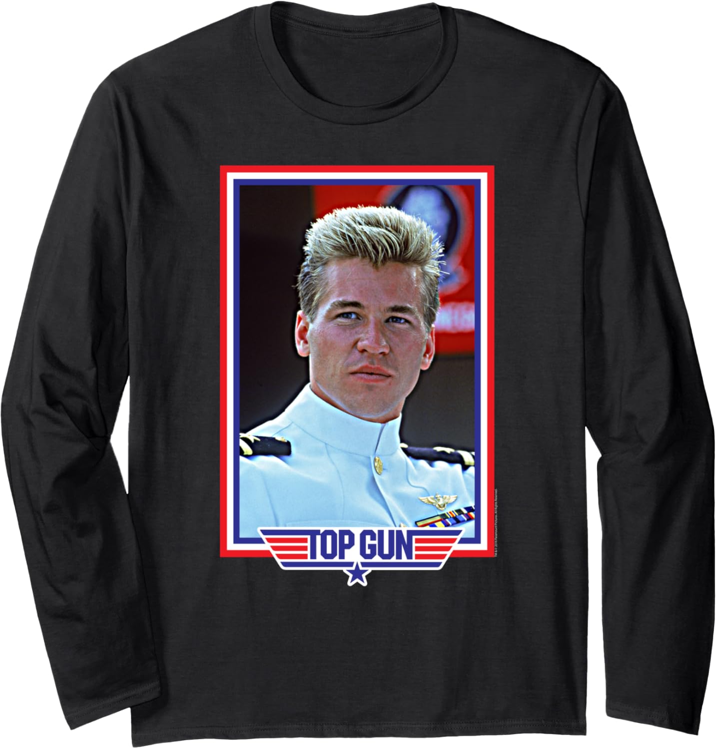 Top Gun Iceman American Colors Frame Action Movie Long Sleeve