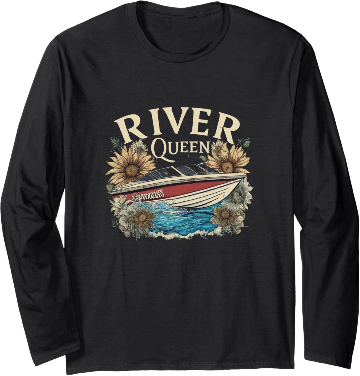 Flowers River Queen Ski Boat Long Sleeve
