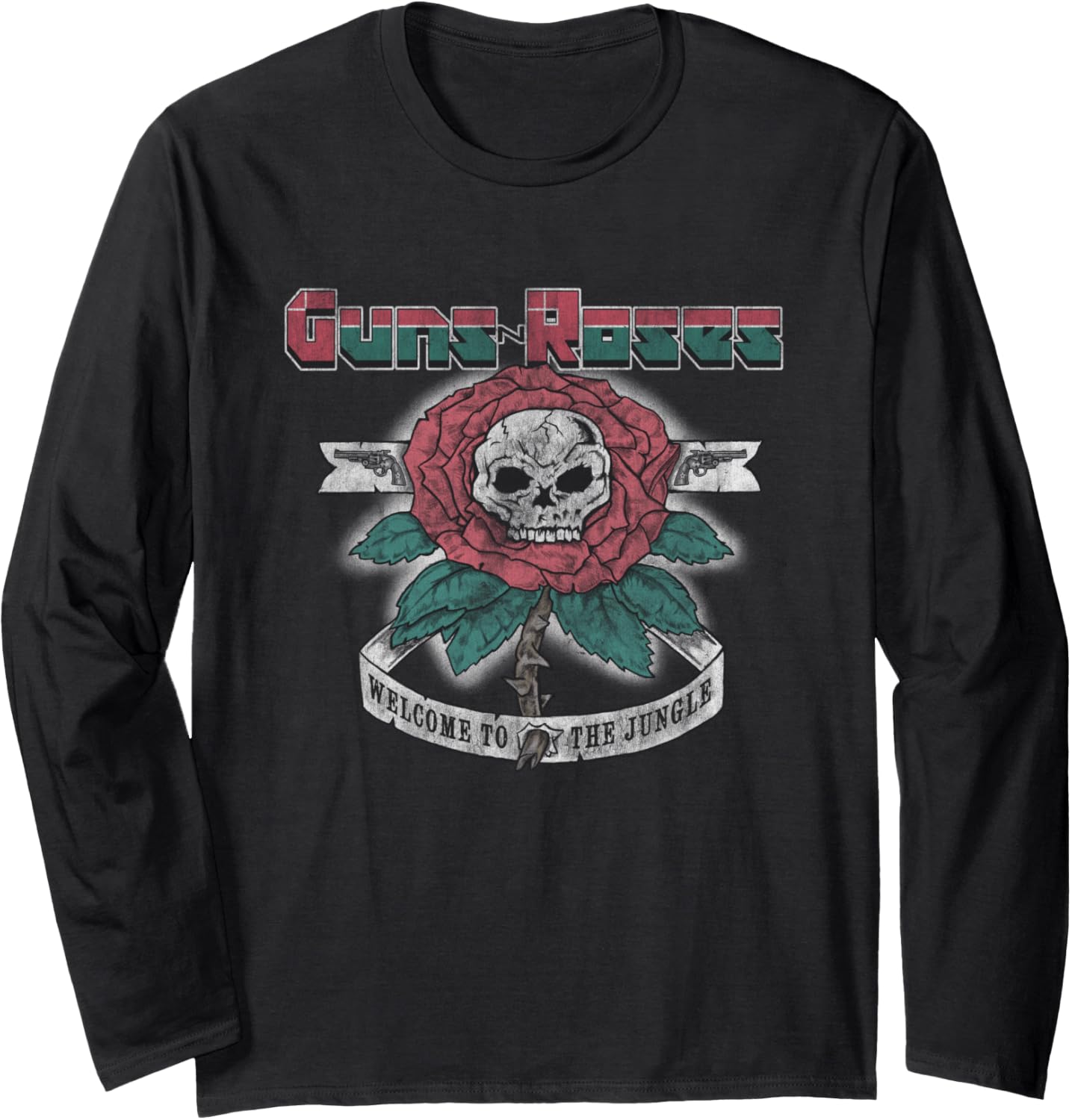 Guns N Roses Official 1987 Welcome To Jungle Long Sleeve