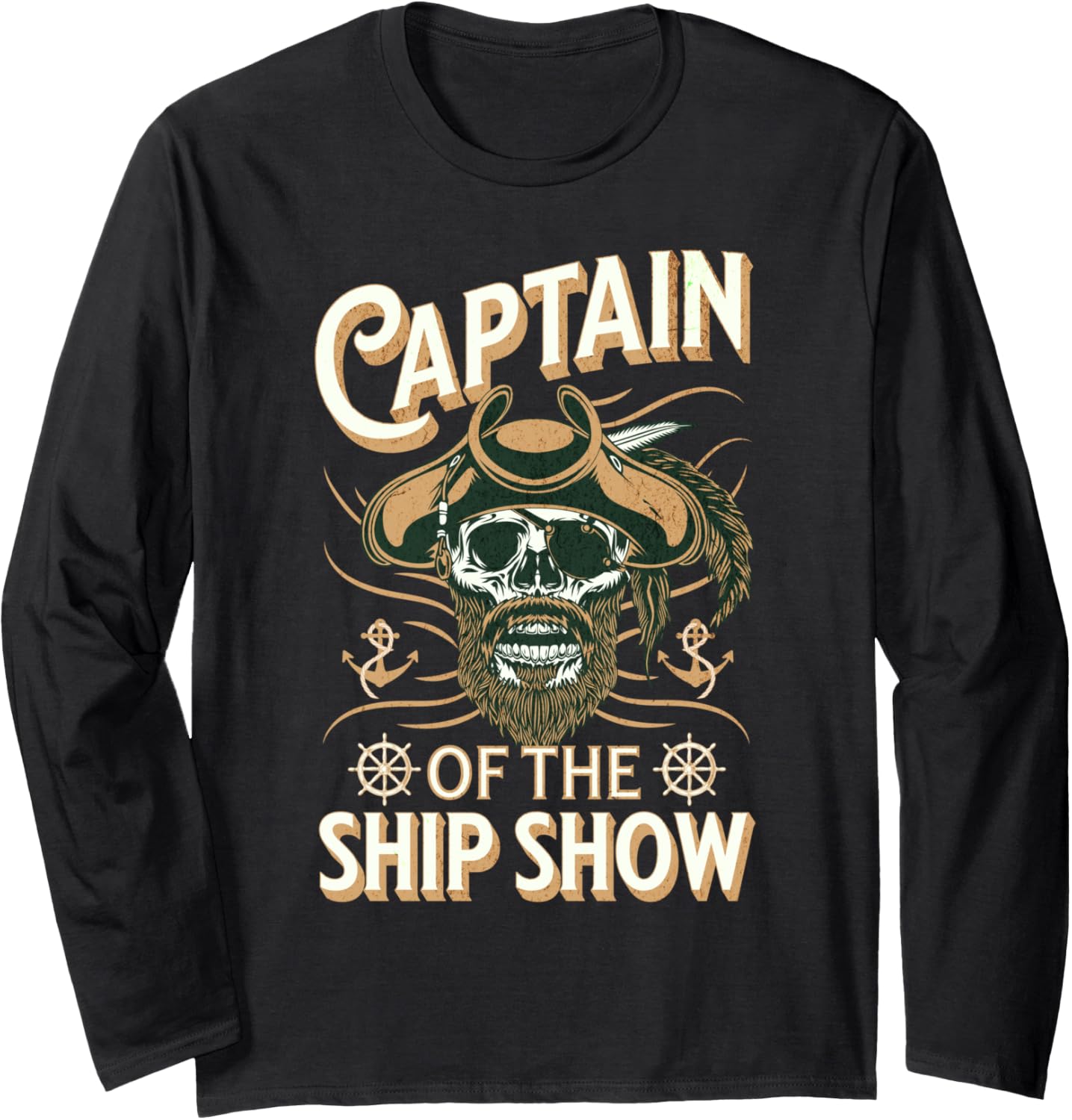 Captain Of Ship Show Pirate Captain Boater Boating