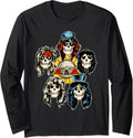 Guns N Roses Official Skull Heads Long Sleeve