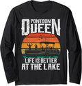 Pontoon Queen Funny Pontoon Boat Boating Gifts Novelty