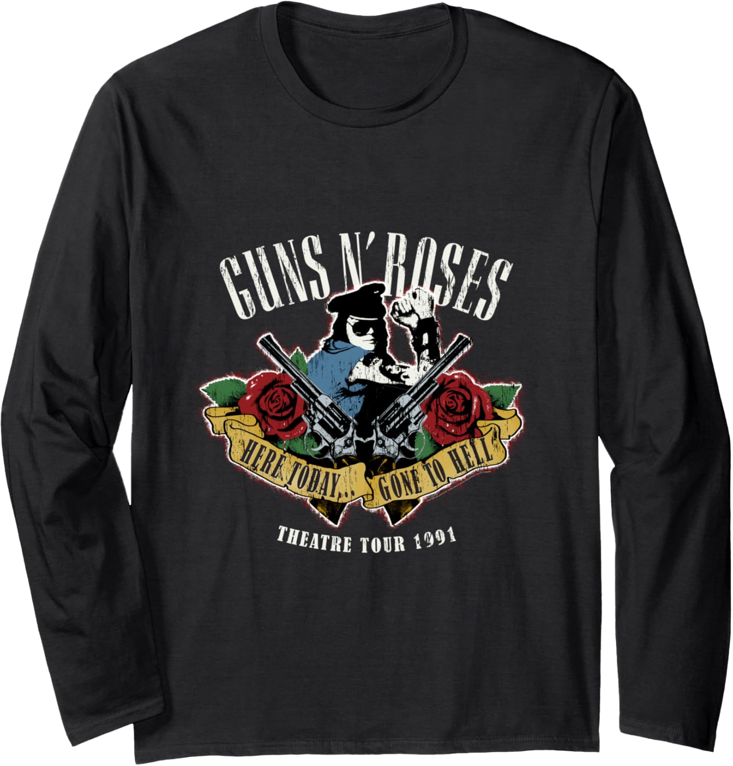 Guns N Roses Official Here Today Gone To Hell Long Sleeve