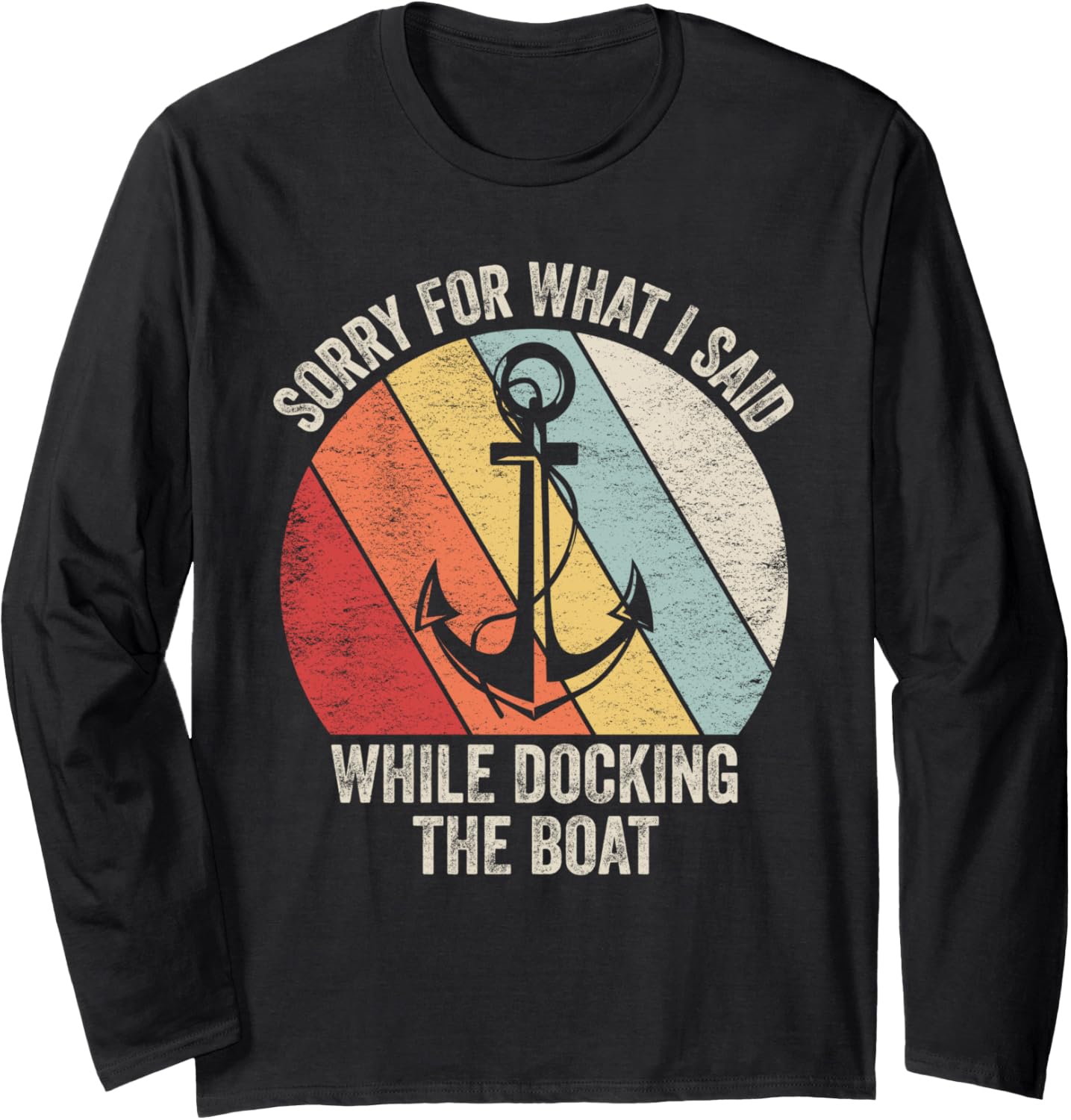 Retro Boating Gifts Docking Boat Vintage Long