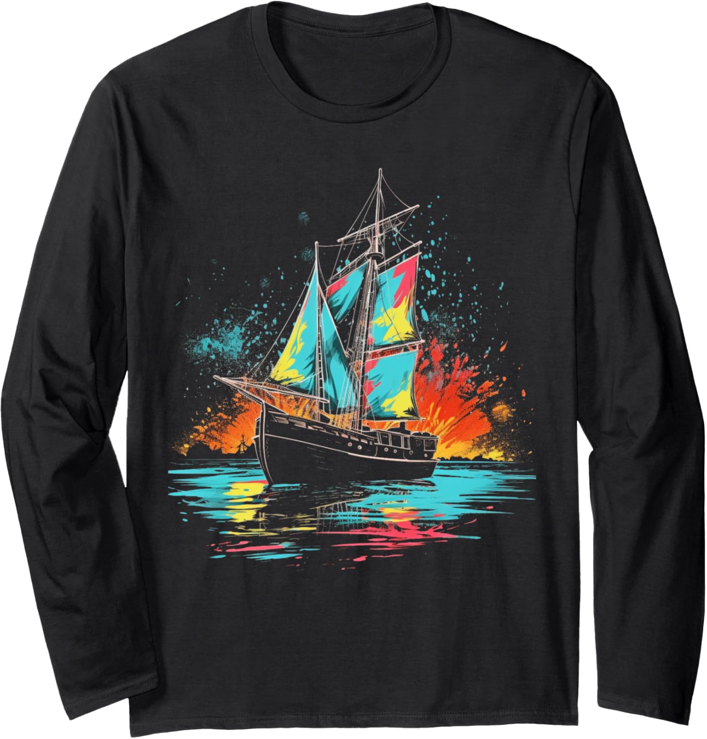 Vintage Sailing Cool Retro Boating Nautical Sailboat 1