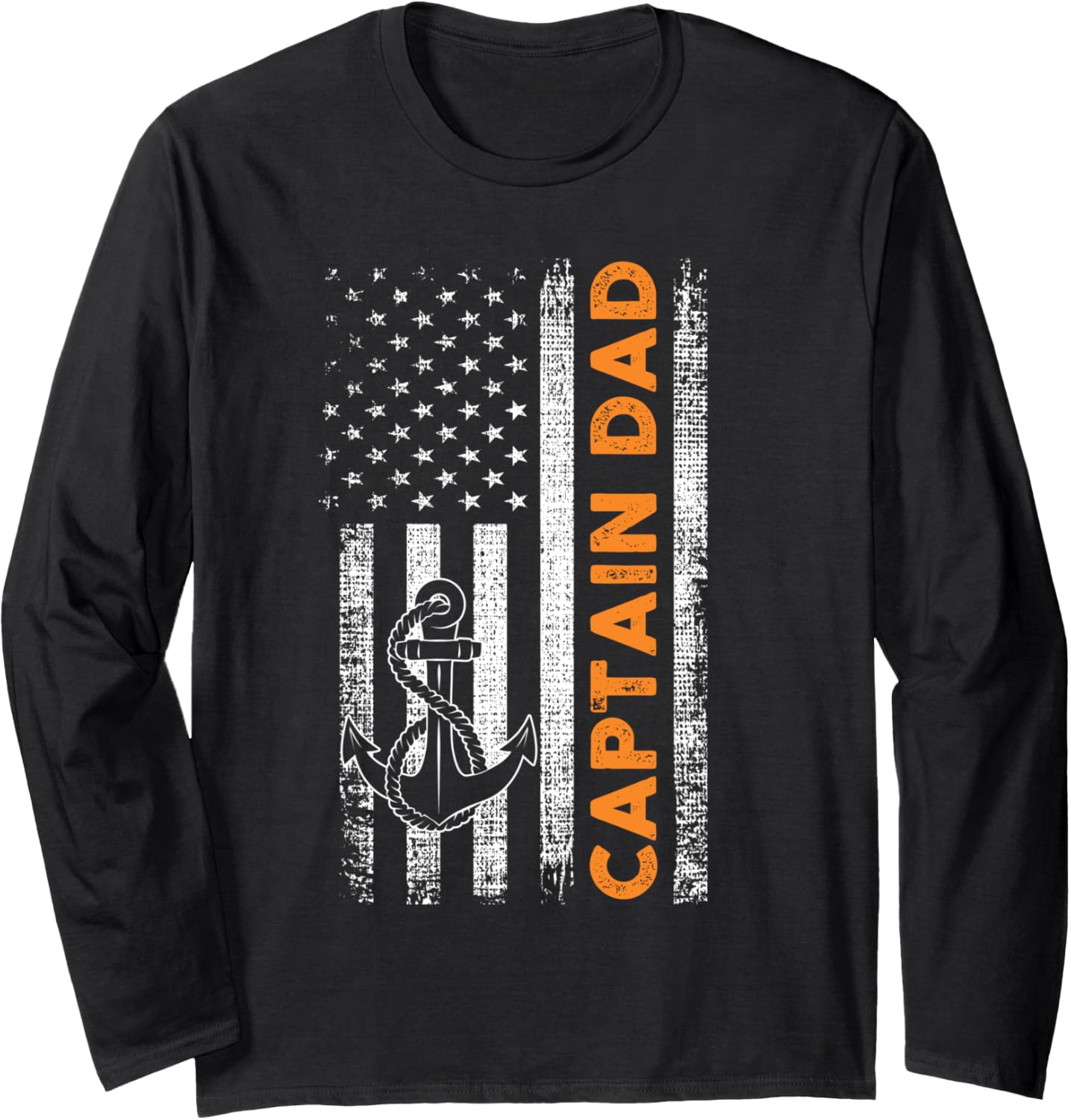 Captain Dad Father Fishing Boating Motor Boat Long