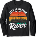 Life Is Better On River Funny Pontoon Boat