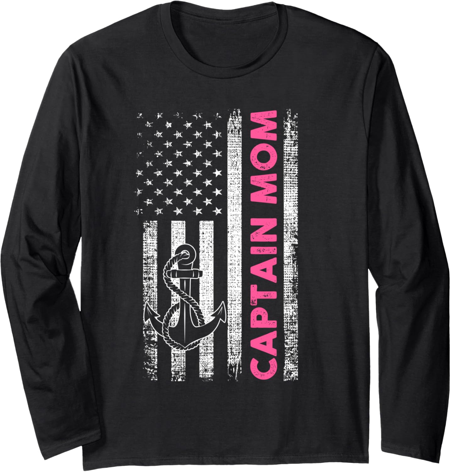 Captain Mom Mother Fishing Boating Motor Boat Long