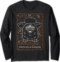 Furby Halloween Celestial Tarot Card Trouble Maker Outline Long Sleeve