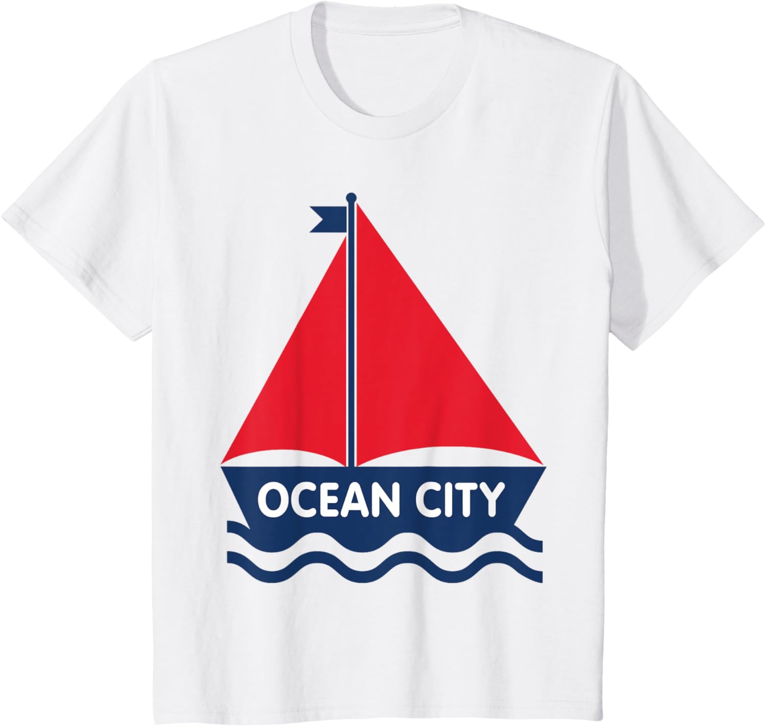 Kids Ocean City New Jersey Sailboat Boys Girls