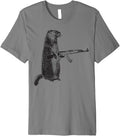 Hunting Shirt Woodchuck Ak 47 Gun Groundhog Funny Tee Premium