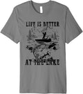 Life Is Better At Lake Vintage Boating Fishing