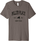 Miller Place New York NY Vintage Athletic Black Sports Desig Premium