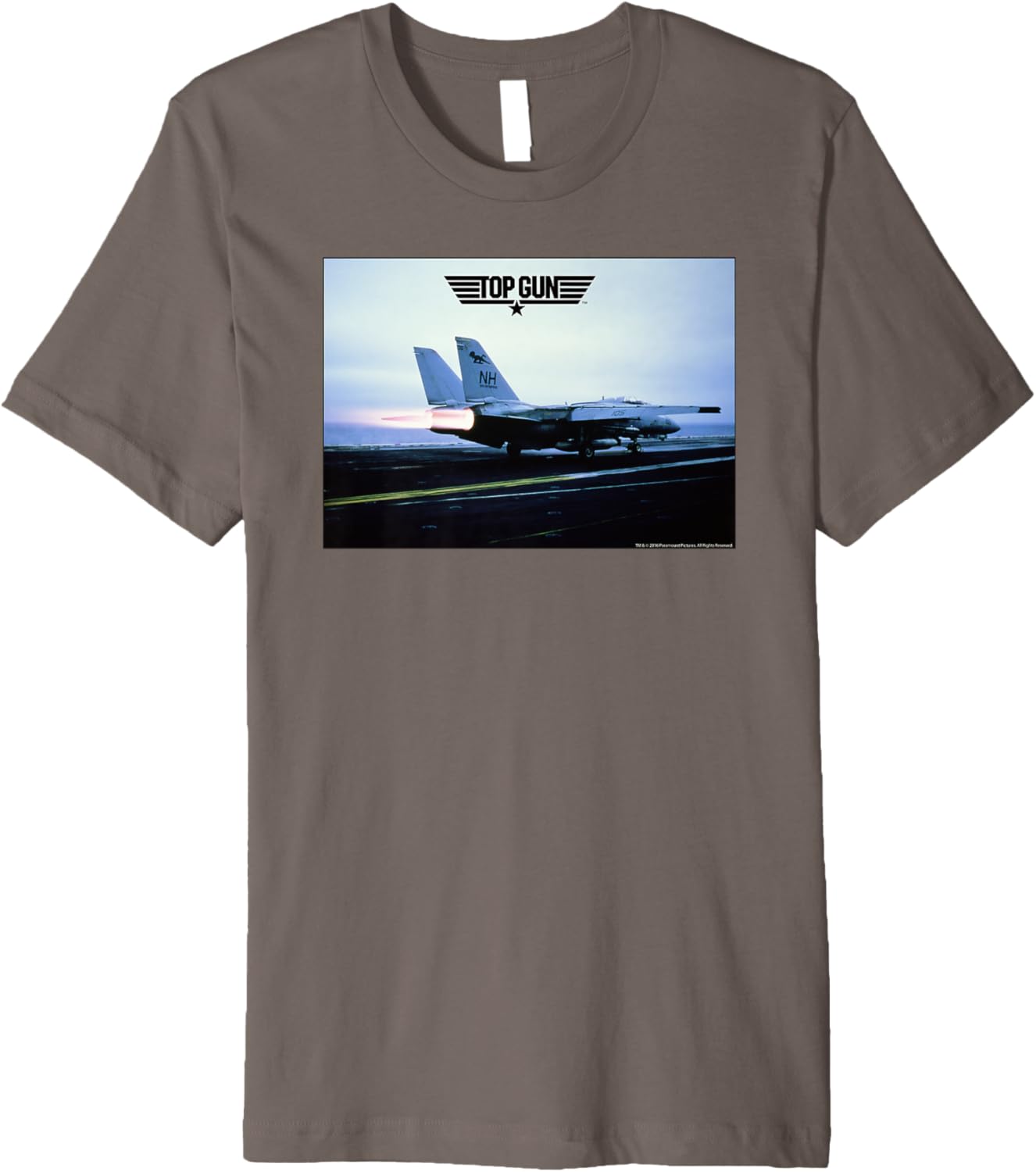 Top Gun Plane On Runway Action Movie Premium