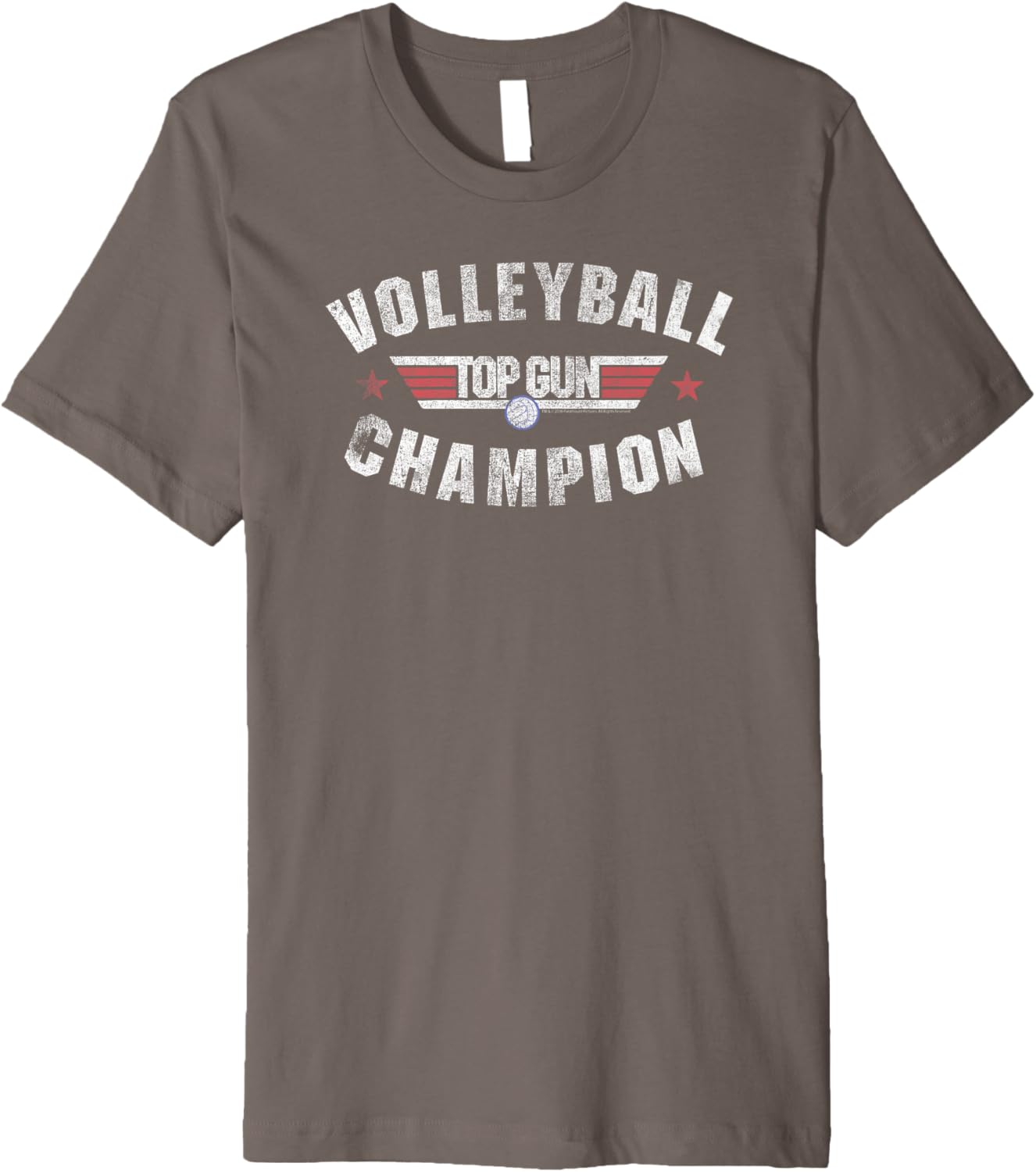 Top Gun Volleyball Champion Logo Action Movie Premium