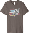 Top Gun Retro Jet Logo Premium