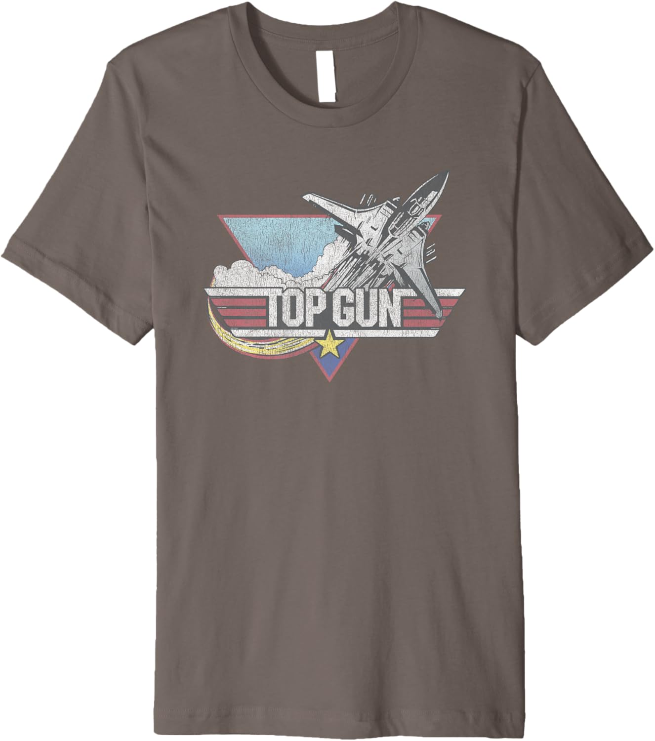 Top Gun Retro Jet Logo Premium