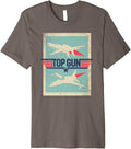 Top Gun Inverted Cutout With Distressing Action Movie Premium