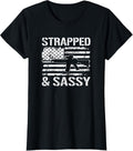 Womens Strapped Sassy Funny Ladies Pro Gun Owner