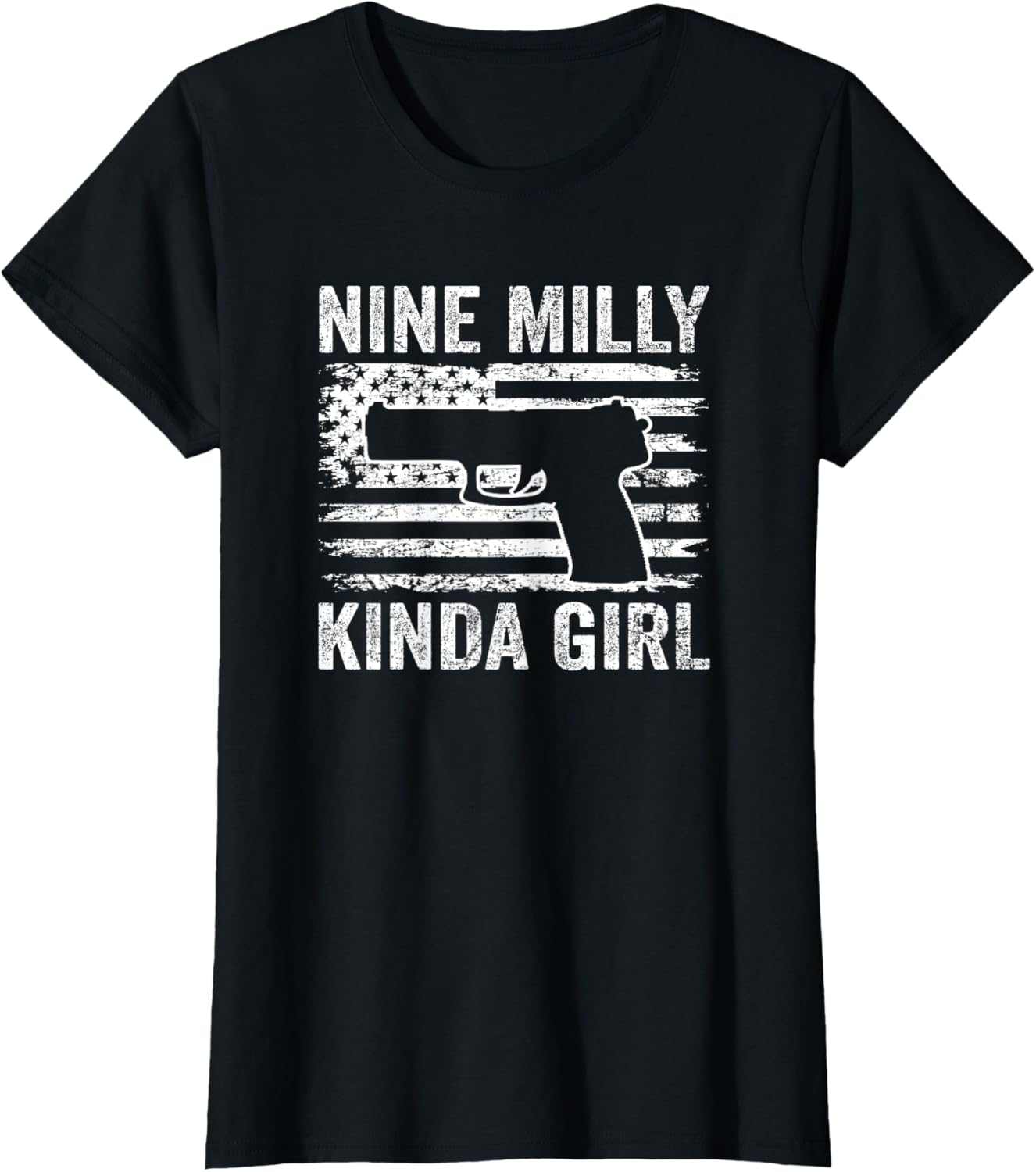 Nine Milly Kinda Girl Funny Womens 9Mm Pistol Gun Owner