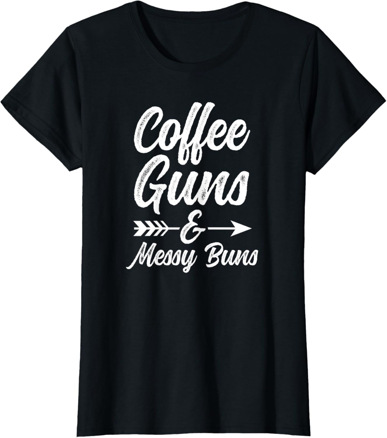Coffee Guns Messy Buns Funny Womens Usa Flag Pro Gun