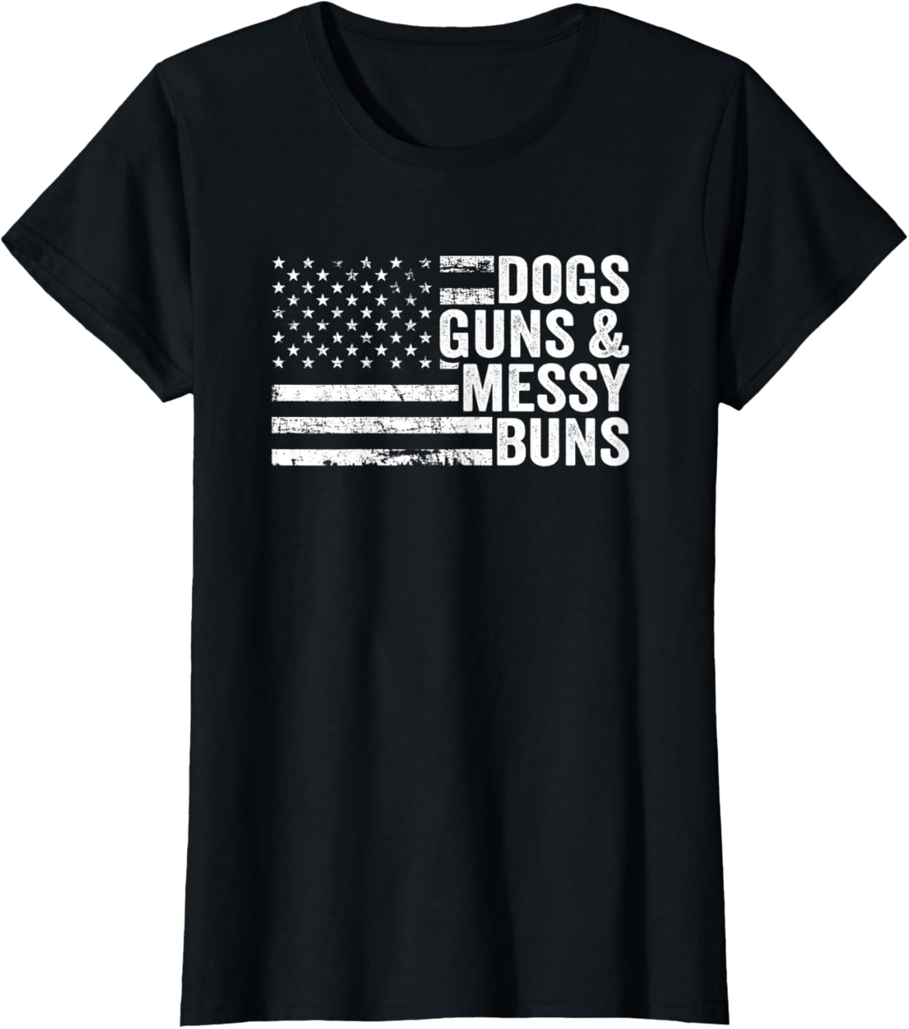 Womens Dogs Guns Messy Buns Funny Womens Pro Gun Dog Lover