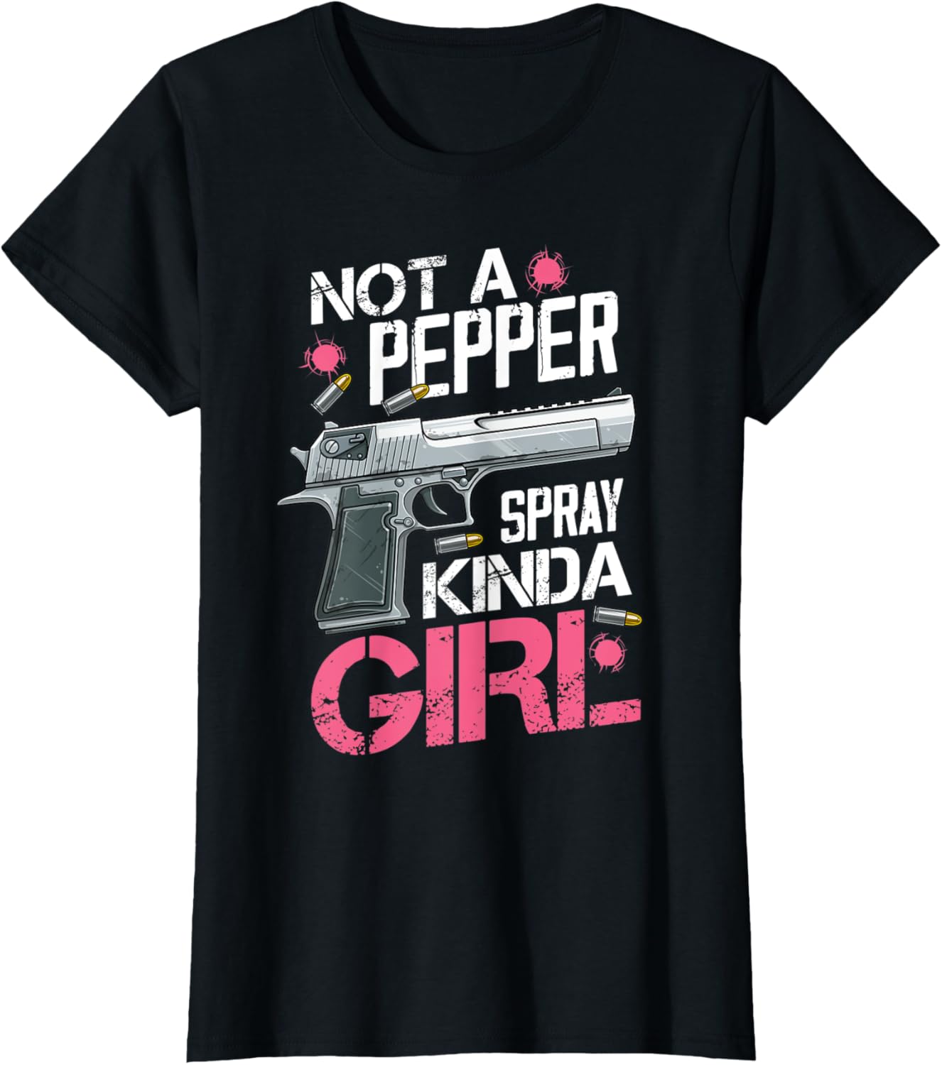 Womens Not A Pepper Spray Kinda Girl Gun Rights Owner Patriotic