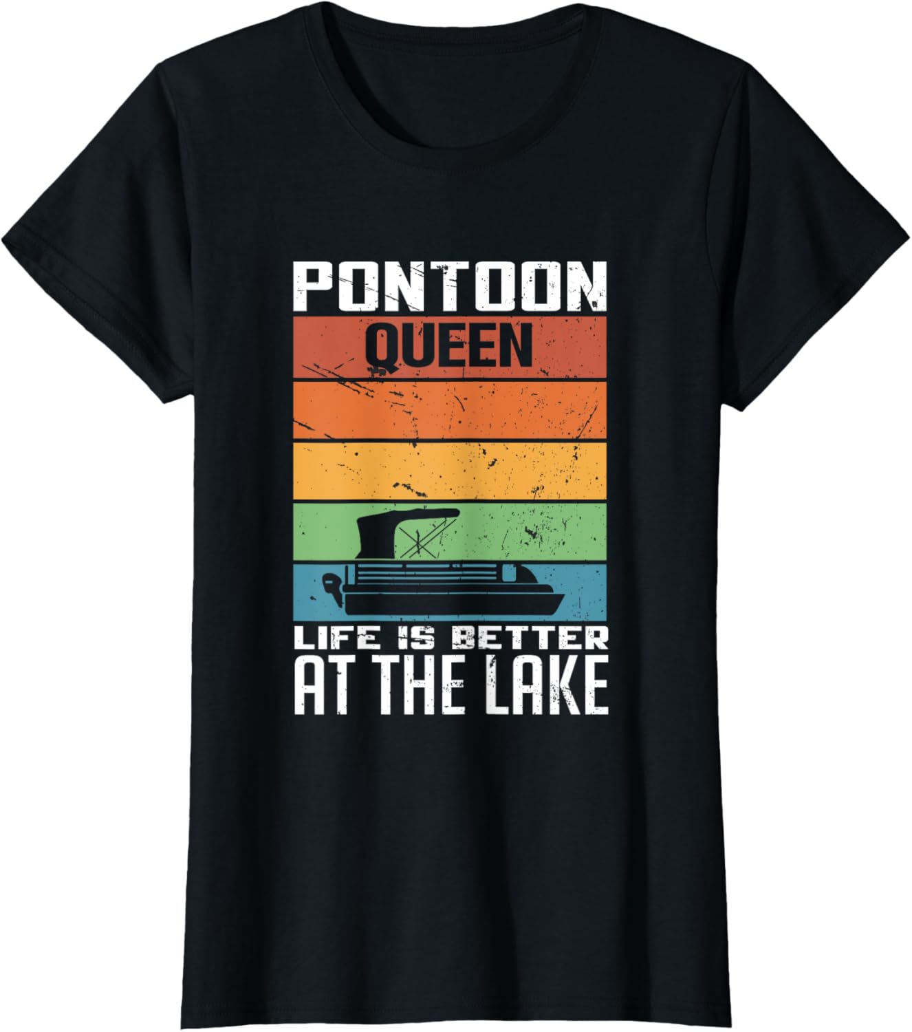Pontoon Queen Life Is Better At Lake Funny