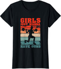 Womens Girls Just Wanna Have Guns Funny Workout Girl Gym Athlete