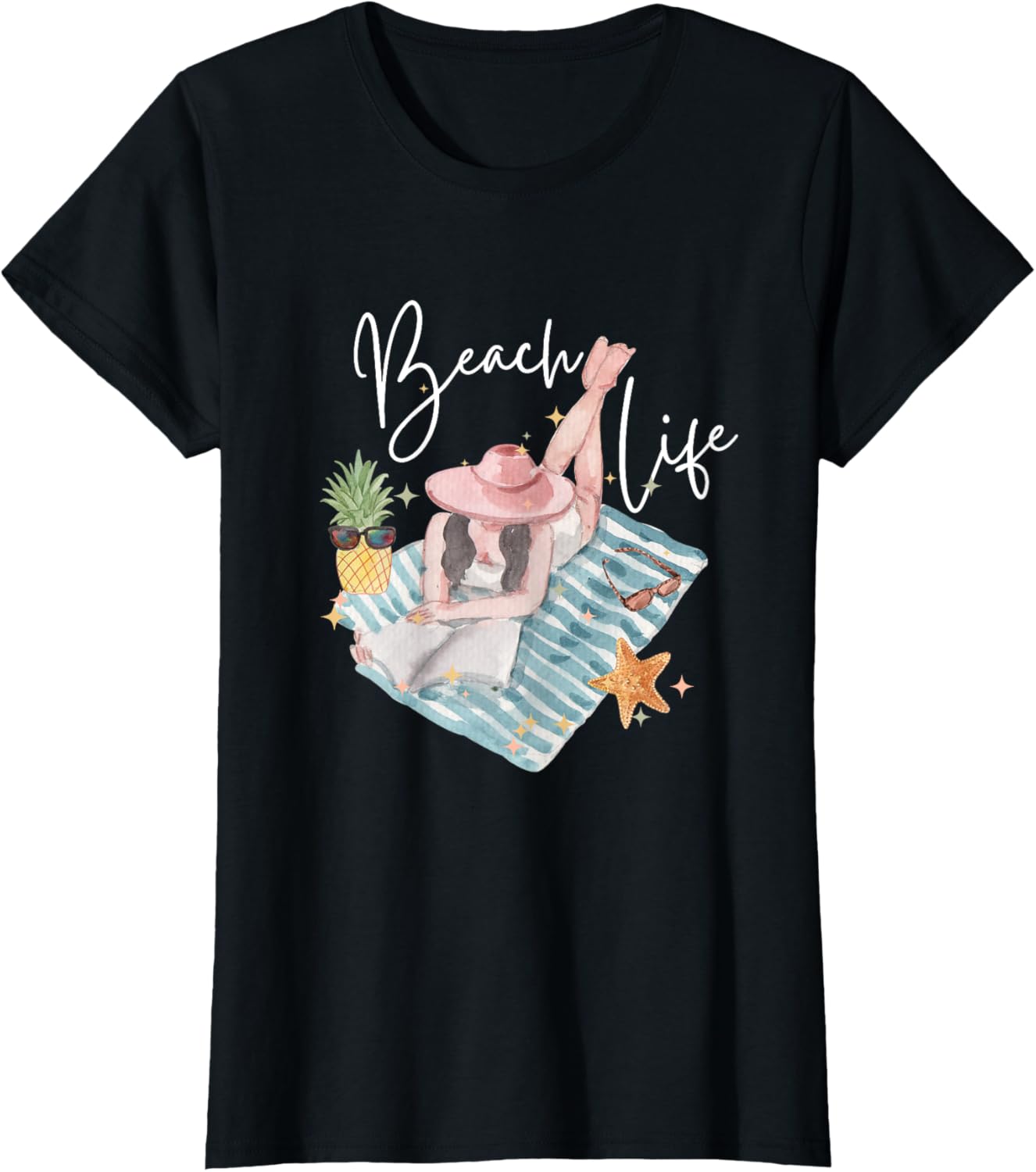 Beach Life Girl Summer Fun Lady Travel Vacation Happy Place