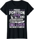 Womens Dog Lover Pontoon Lady Funny Boating Pontooning