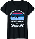 Woman With A Rifle Funny Gun Mom Gift
